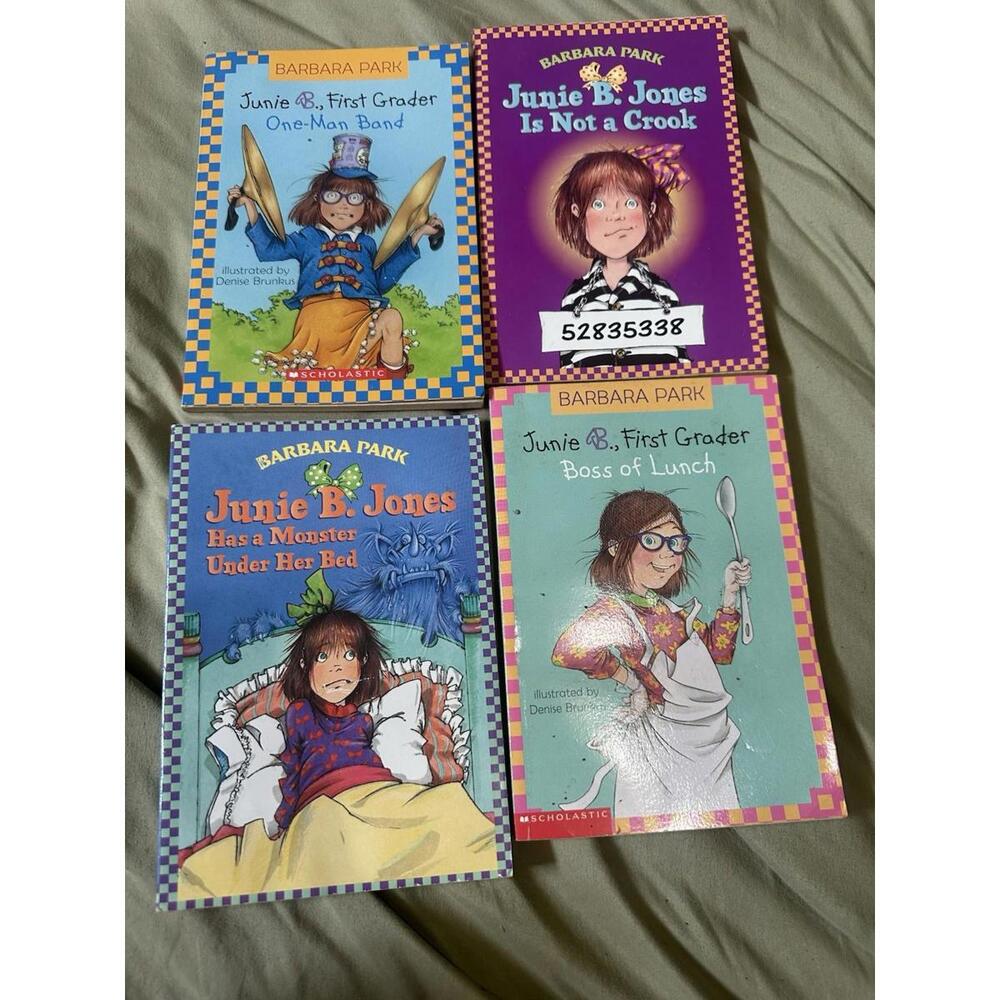 Lot of 4 Junie B Jones First Grader Paperback Books Barbara Park Scholastic